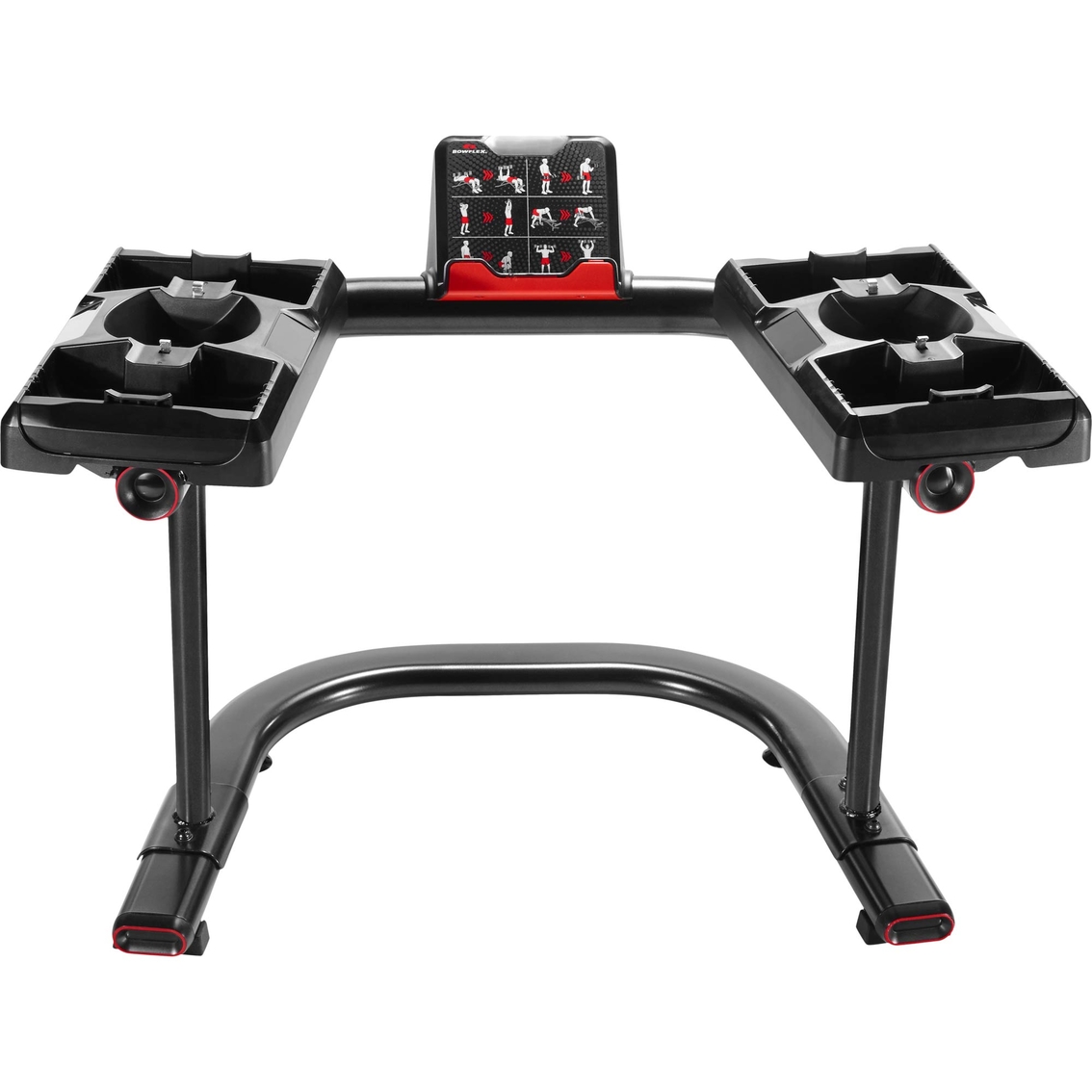 Dumbbell Stand with Media Rack & Teflon Grip Cover fits SelectTech 552 Dumbbells 