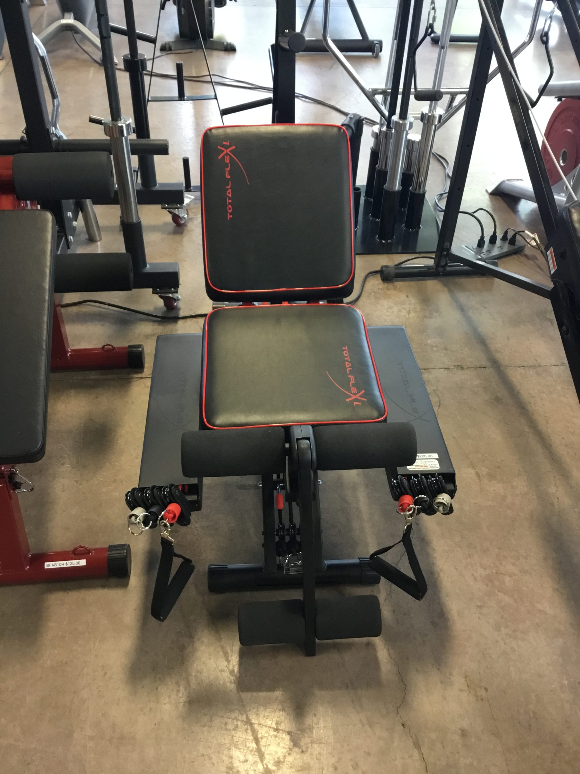 Total flex home gym exercises best sale